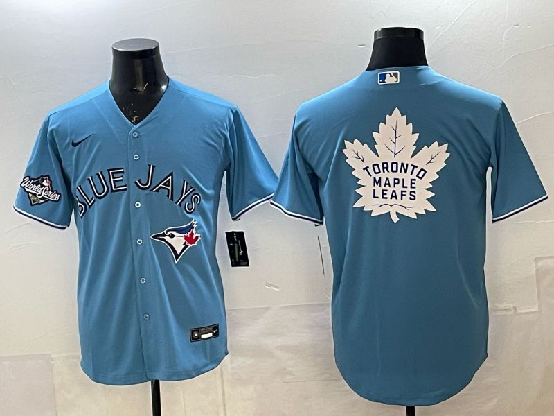 Men 2025 Toronto Blue Jays Blank Light Blue Game Nike MLB Jersey style 07->toronto blue jays->MLB Jersey
